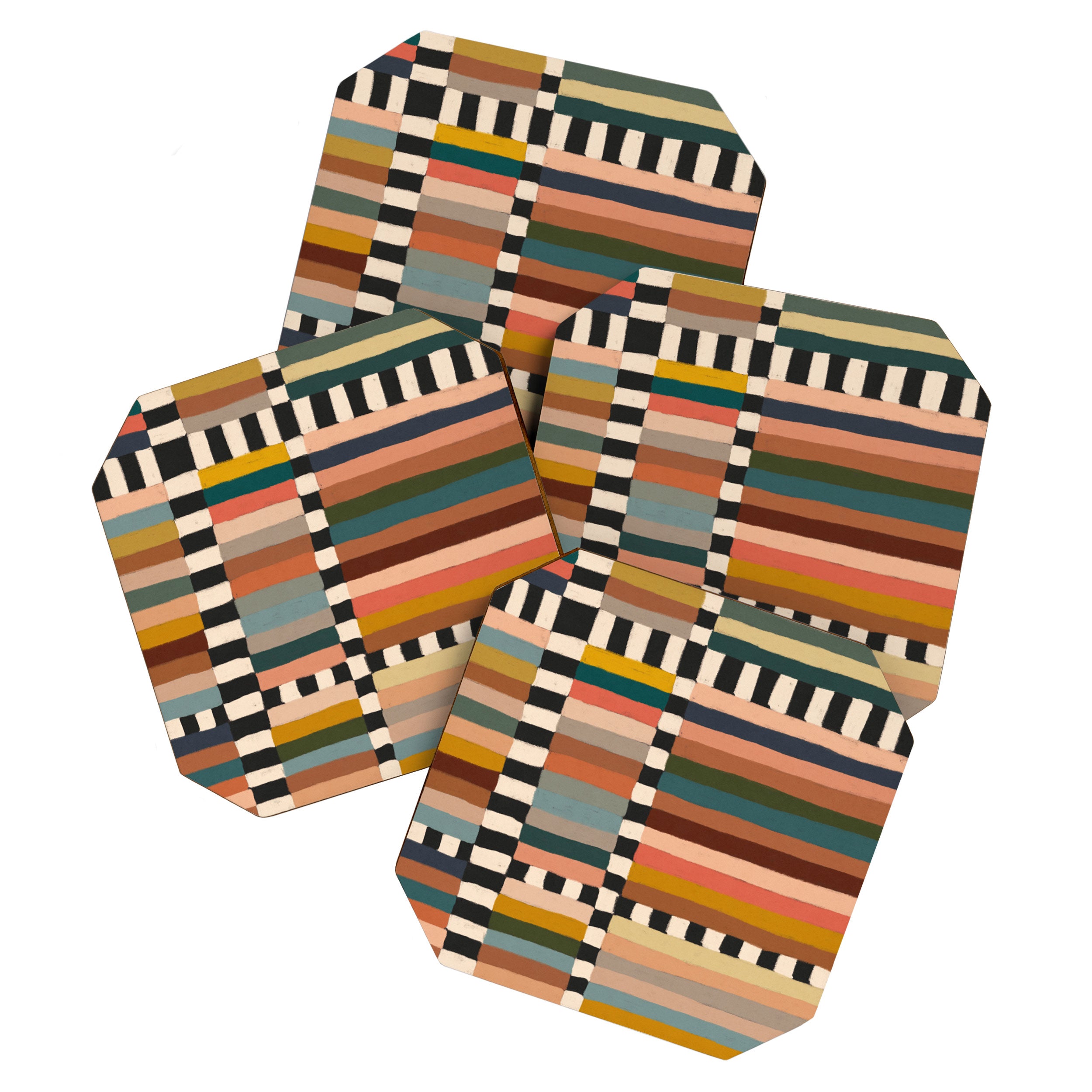 Mix of Stripes #11 Coaster Gallery Image 1