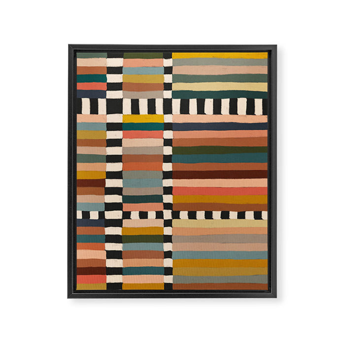 Mix of Stripes #11 Framed Canvas Print Gallery Image 1