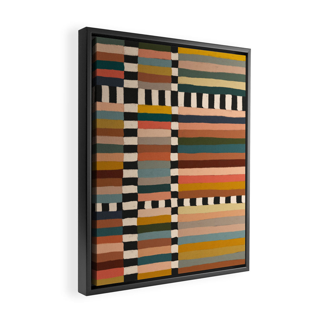 Mix of Stripes #11 Framed Canvas Print Gallery Image 2