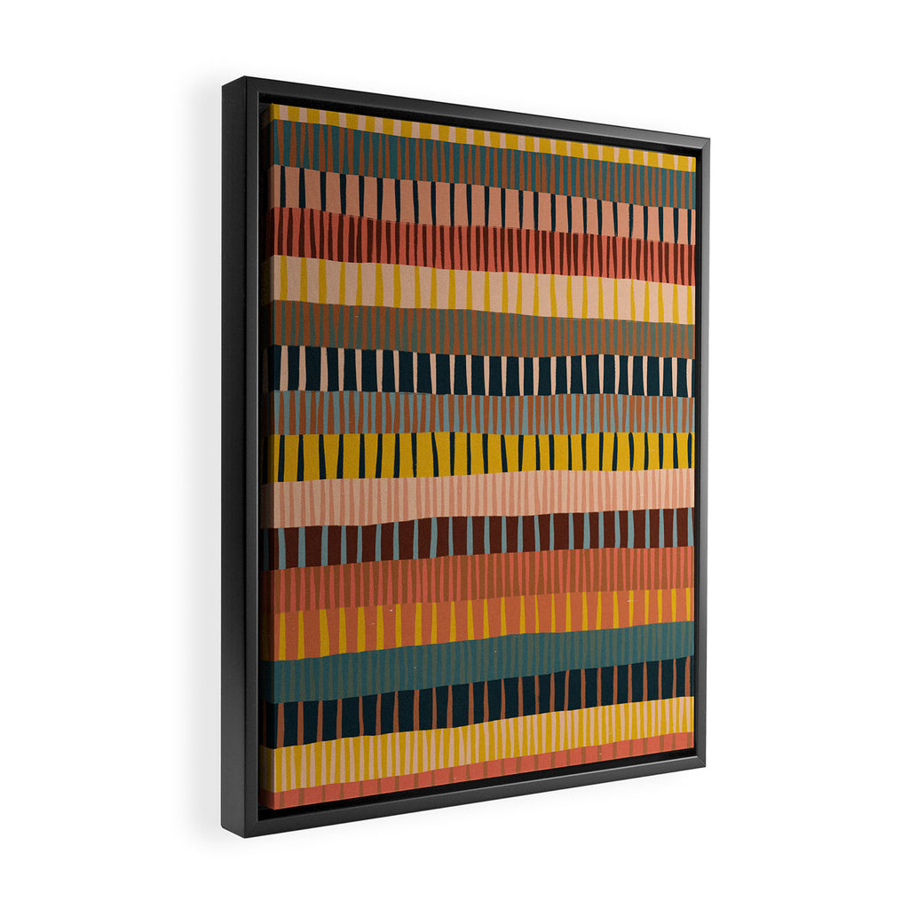 Mix of Stripes #2 Framed Canvas Print Gallery Image 2