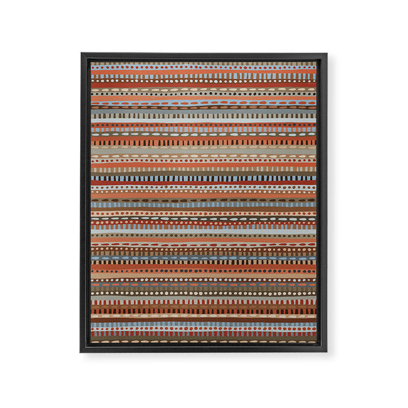 Mix of Stripes #4 Framed Canvas Print Gallery Image 6