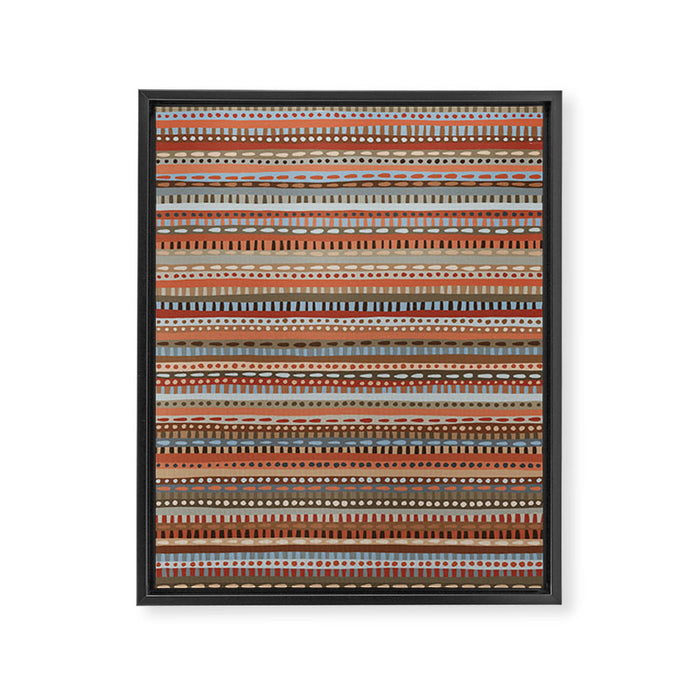 Mix of Stripes #4 Framed Canvas Print Gallery Image 1