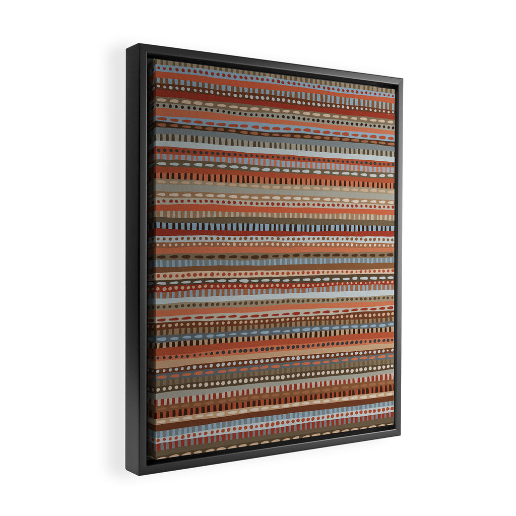 Mix of Stripes #4 Framed Canvas Print Gallery Image 2