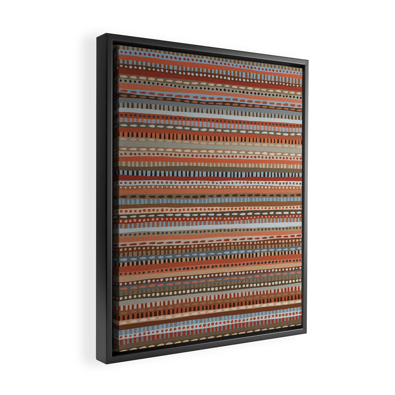 Mix of Stripes #4 Framed Canvas Print Gallery Image 2
