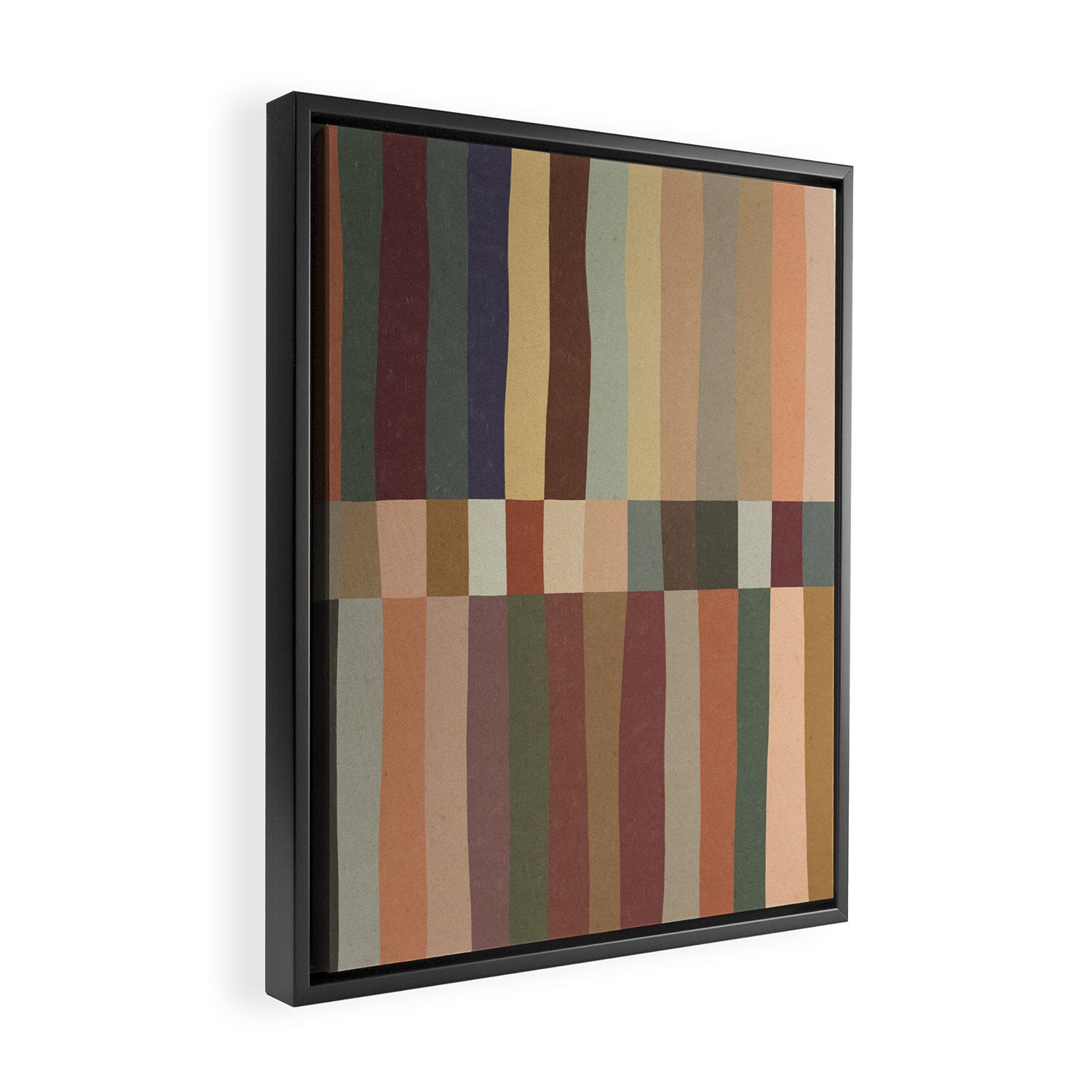 Mix of Stripes #5 Framed Canvas Print Gallery Image 2