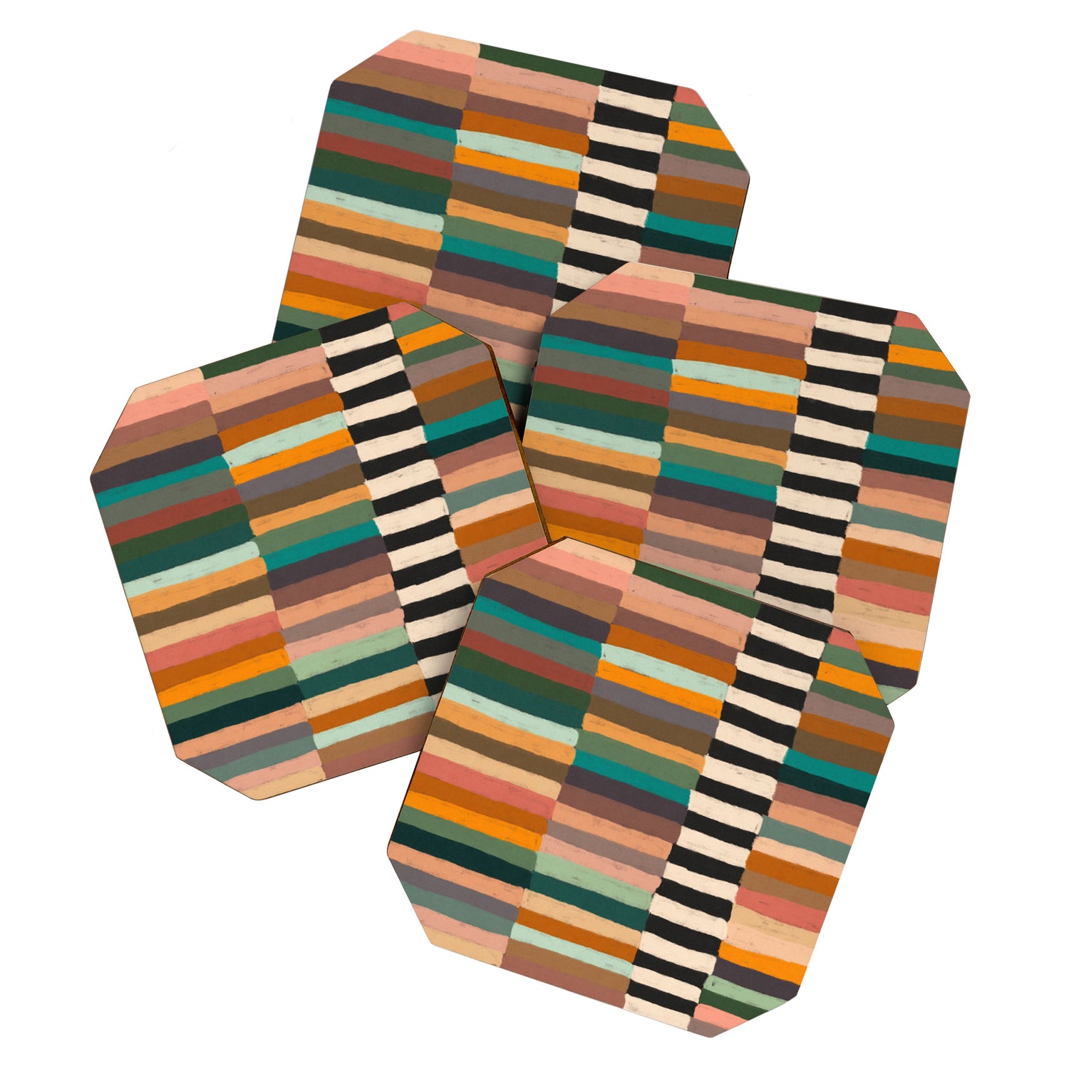 Mix of Stripes #8 Coaster Gallery Image 1
