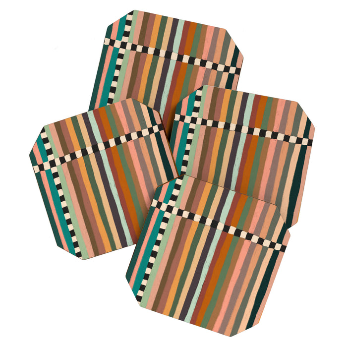 Mix of Stripes #9 Coaster Gallery Image 1