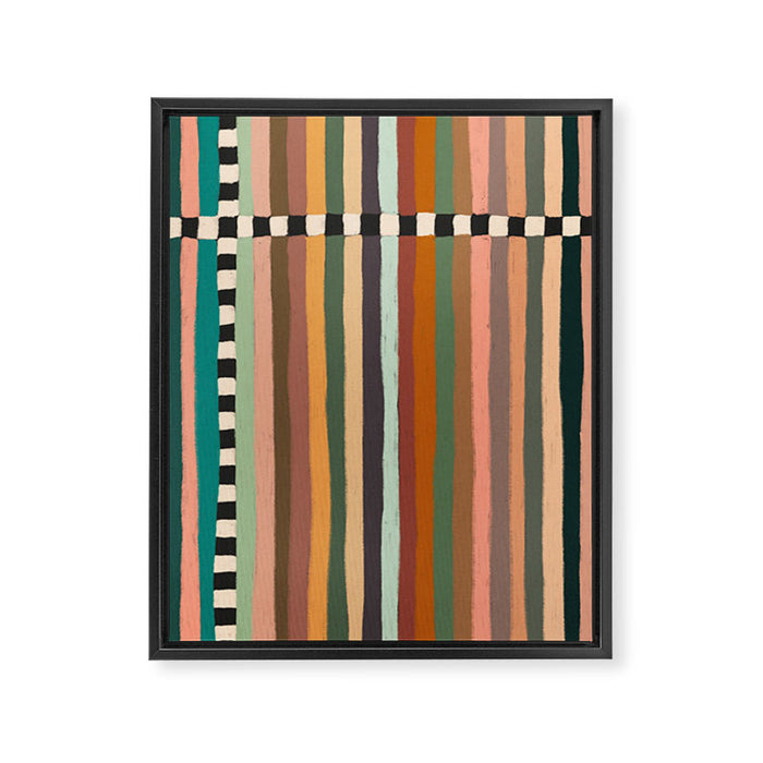 Mix of Stripes #9 Framed Canvas Print Gallery Image 1