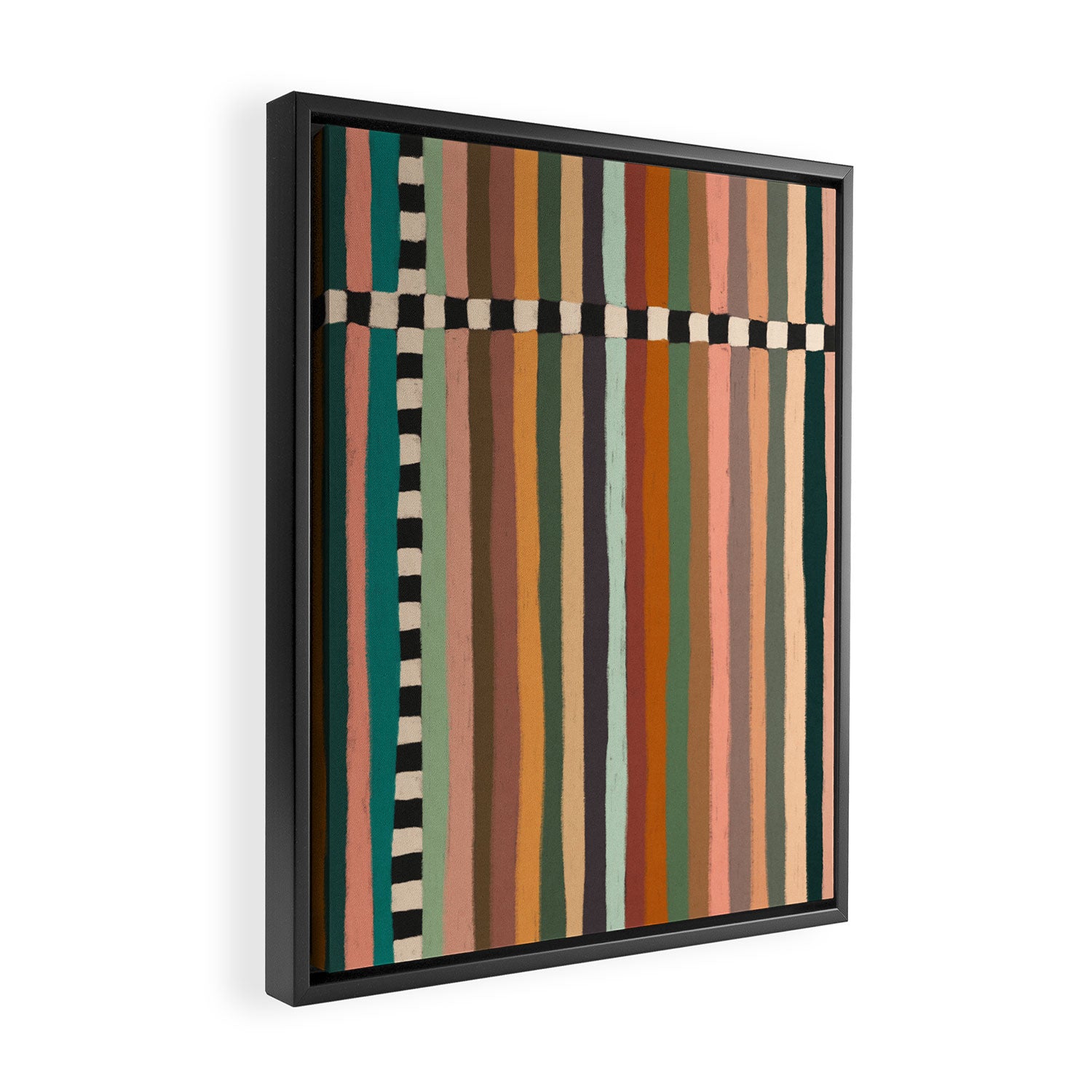 Mix of Stripes #9 Framed Canvas Print Gallery Image 2