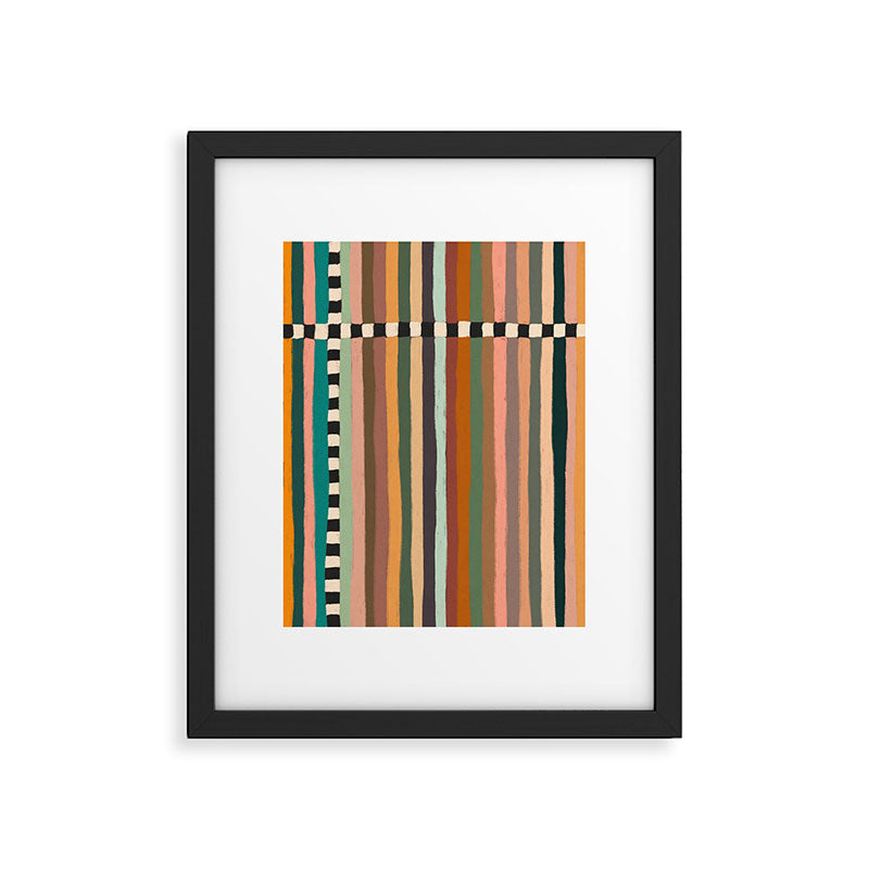 Mix of Stripes #9 Framed Art Print Gallery Image 4