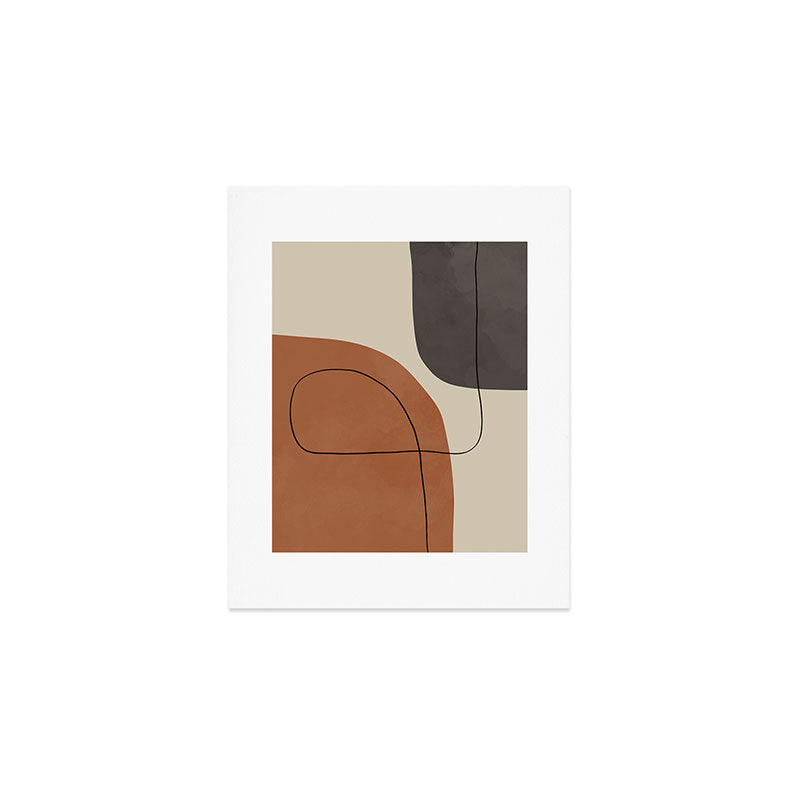Modern Abstract Shapes #1 Art Print Gallery Image 1