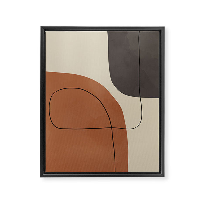 Modern Abstract Shapes #1 Framed Canvas Print Gallery Image 1