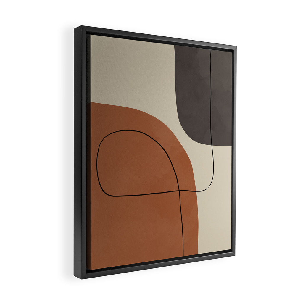 Modern Abstract Shapes #1 Framed Canvas Print Gallery Image 2