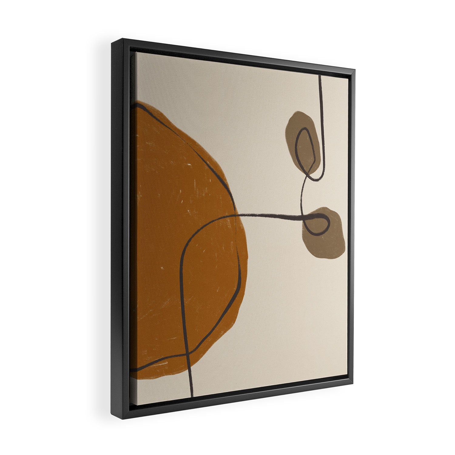 Modern Abstract Shapes #11 Framed Canvas Print Gallery Image 2