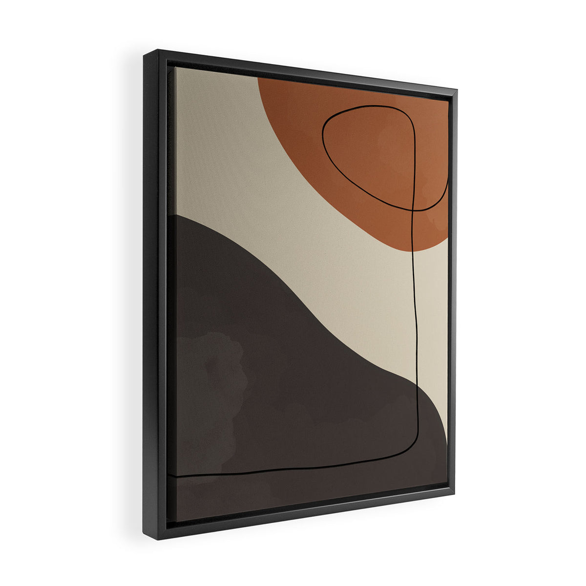 Modern Abstract Shapes #3 Framed Canvas Print Gallery Image 2
