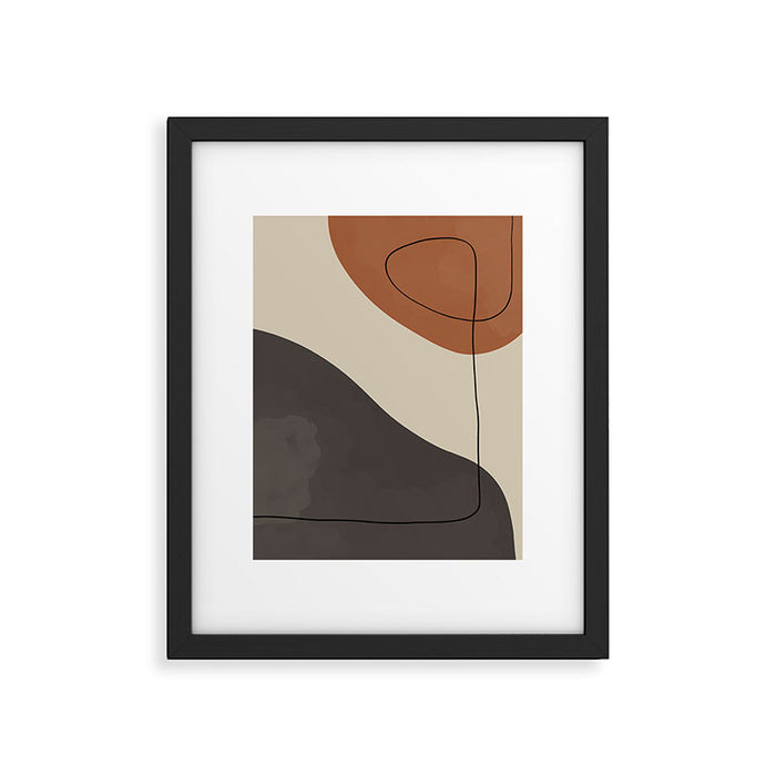 Modern Abstract Shapes #3 Framed Art Print Gallery Image 1