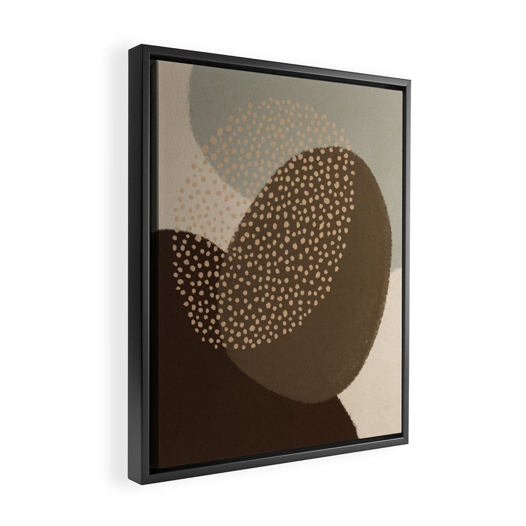 Modern Abstract Shapes #4 Framed Canvas Print Gallery Image 2