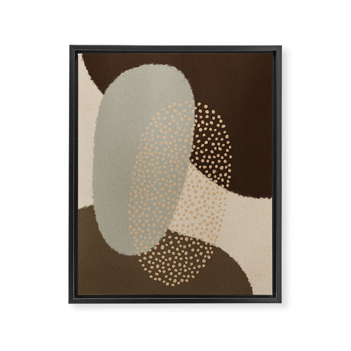 Modern Abstract Shapes #5 Framed Canvas Print Gallery Image 1