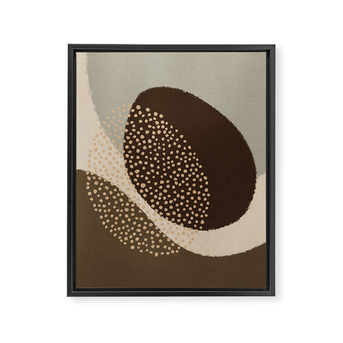Modern Abstract Shapes #6 Framed Canvas Print Gallery Image 1
