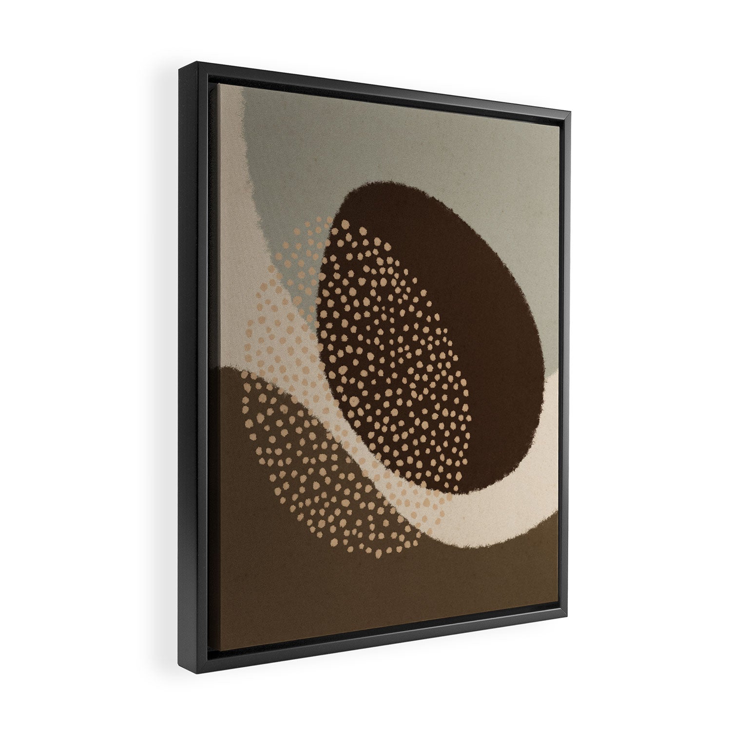 Modern Abstract Shapes #6 Framed Canvas Print Gallery Image 2