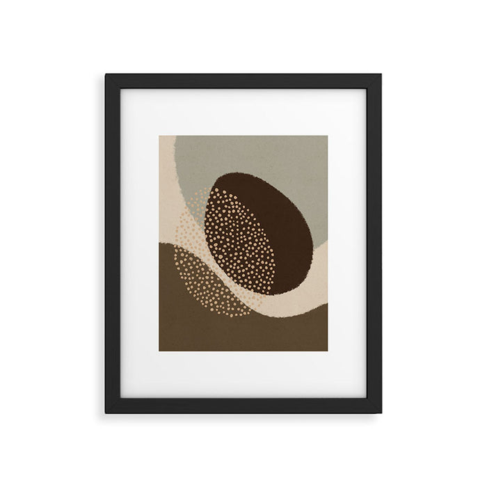 Modern Abstract Shapes #6 Framed Art Print Gallery Image 1