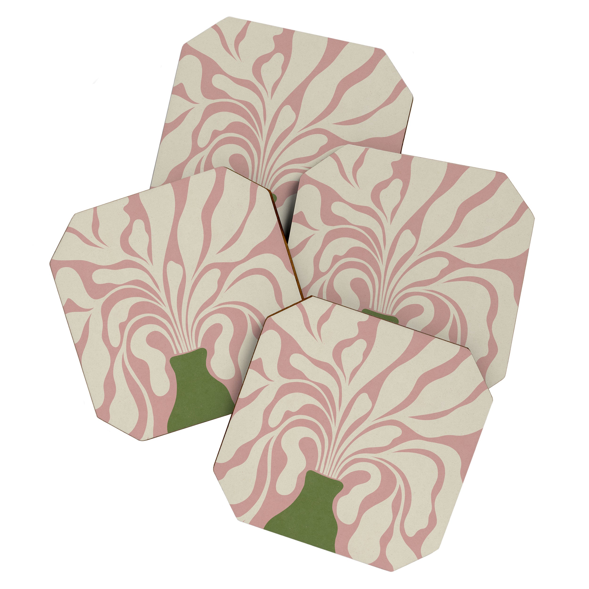 Modern Plant #3 Coaster Gallery Image 1
