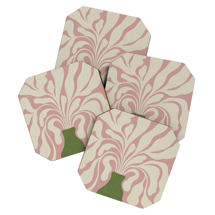 Modern Plant #3 Coaster Gallery Image 1