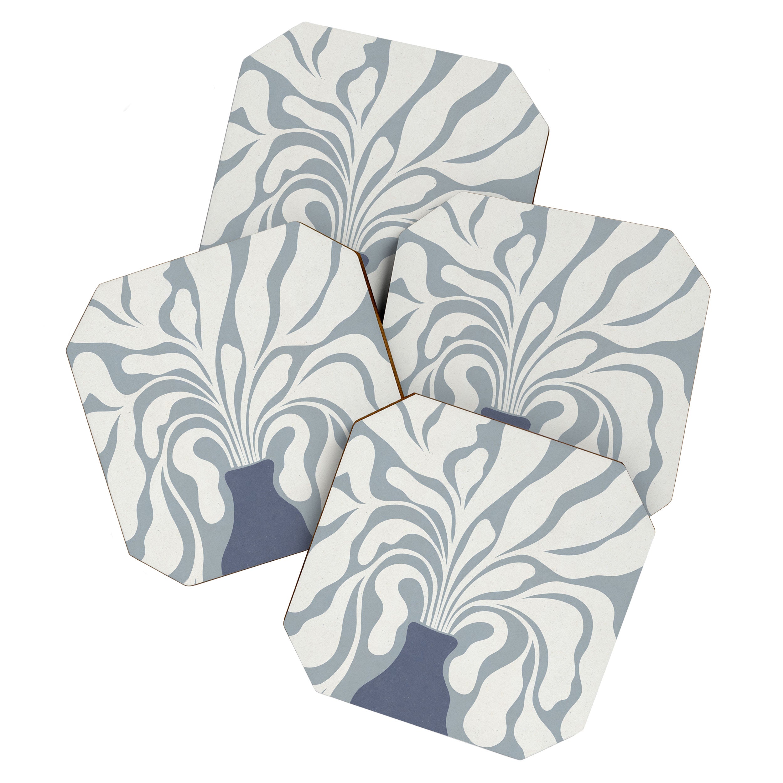 Modern Plant #4 Coaster Gallery Image 1