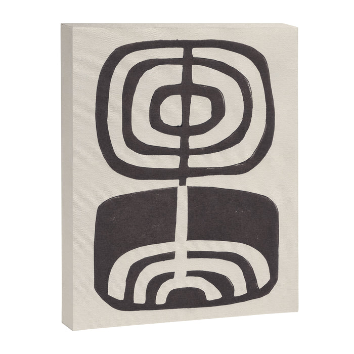 Modern Plant / Lino Print Canvas Print Gallery Image 1