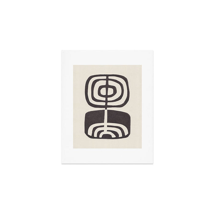 Modern Plant / Lino Print Art Print Gallery Image 1