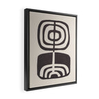 Modern Plant / Lino Print Framed Canvas Print Gallery Image 2