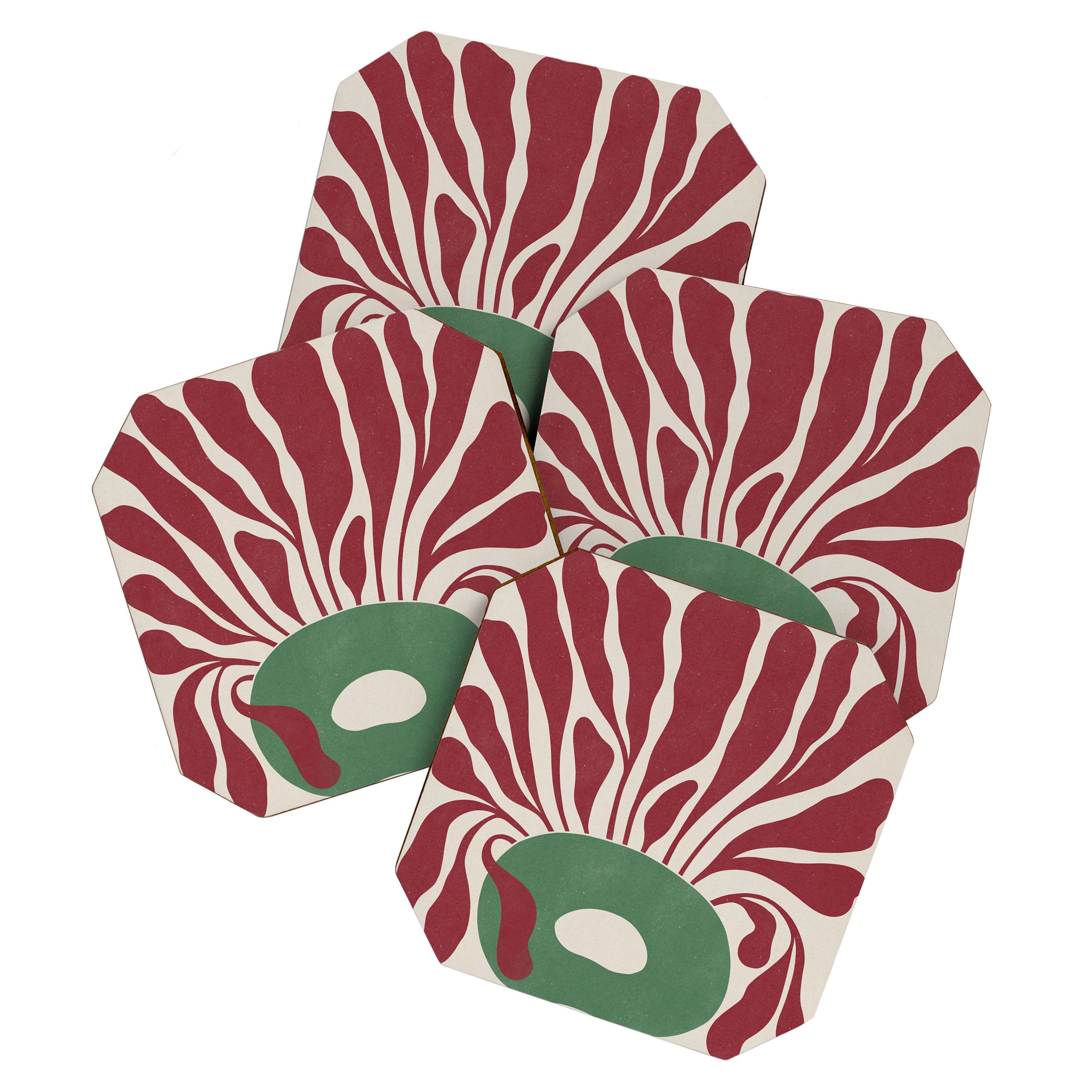 Modern Square Plant #2 Coaster Gallery Image 1