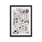 Monochrome Collage Framed Art Print Gallery Image 2