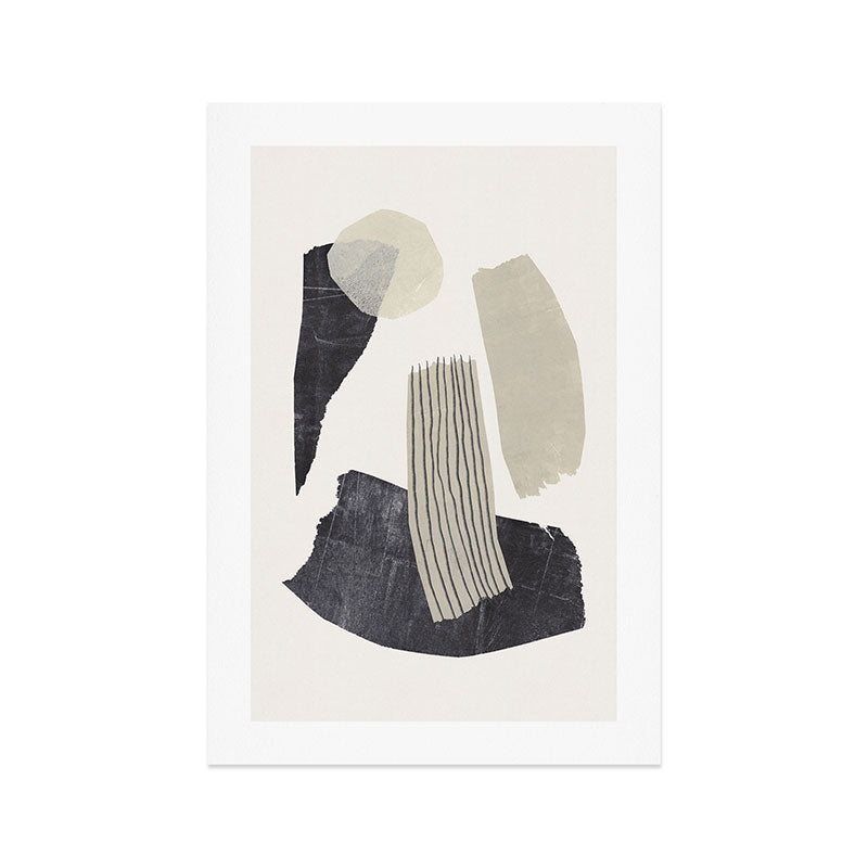 Monochrome Shapes #2 Art Print Gallery Image 1