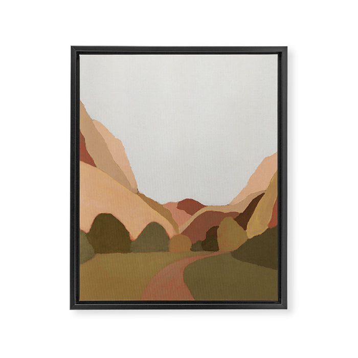 Morning Walk Framed Canvas Print Gallery Image 1