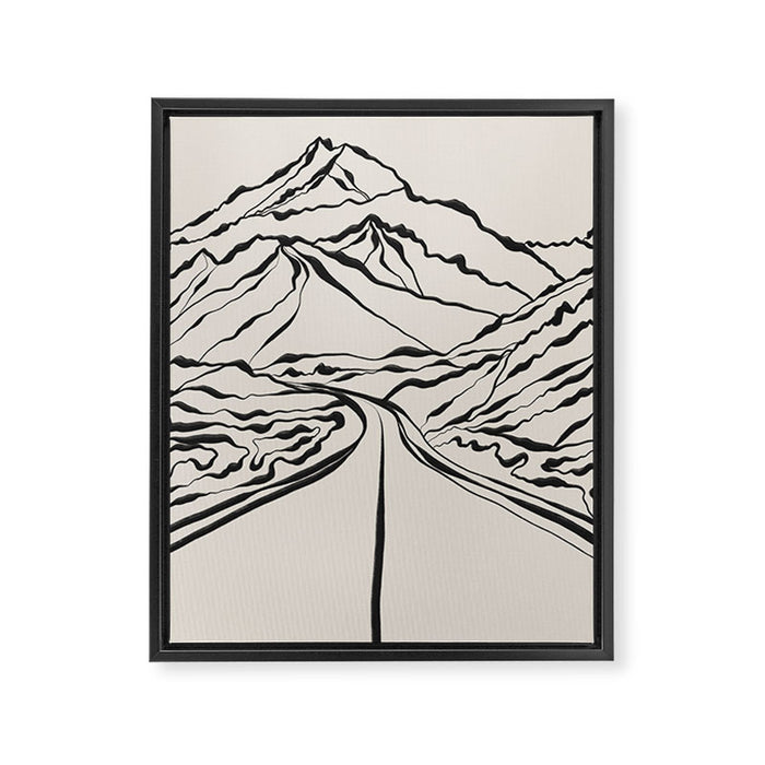 Mountains know the secret IV Framed Canvas Print Gallery Image 1