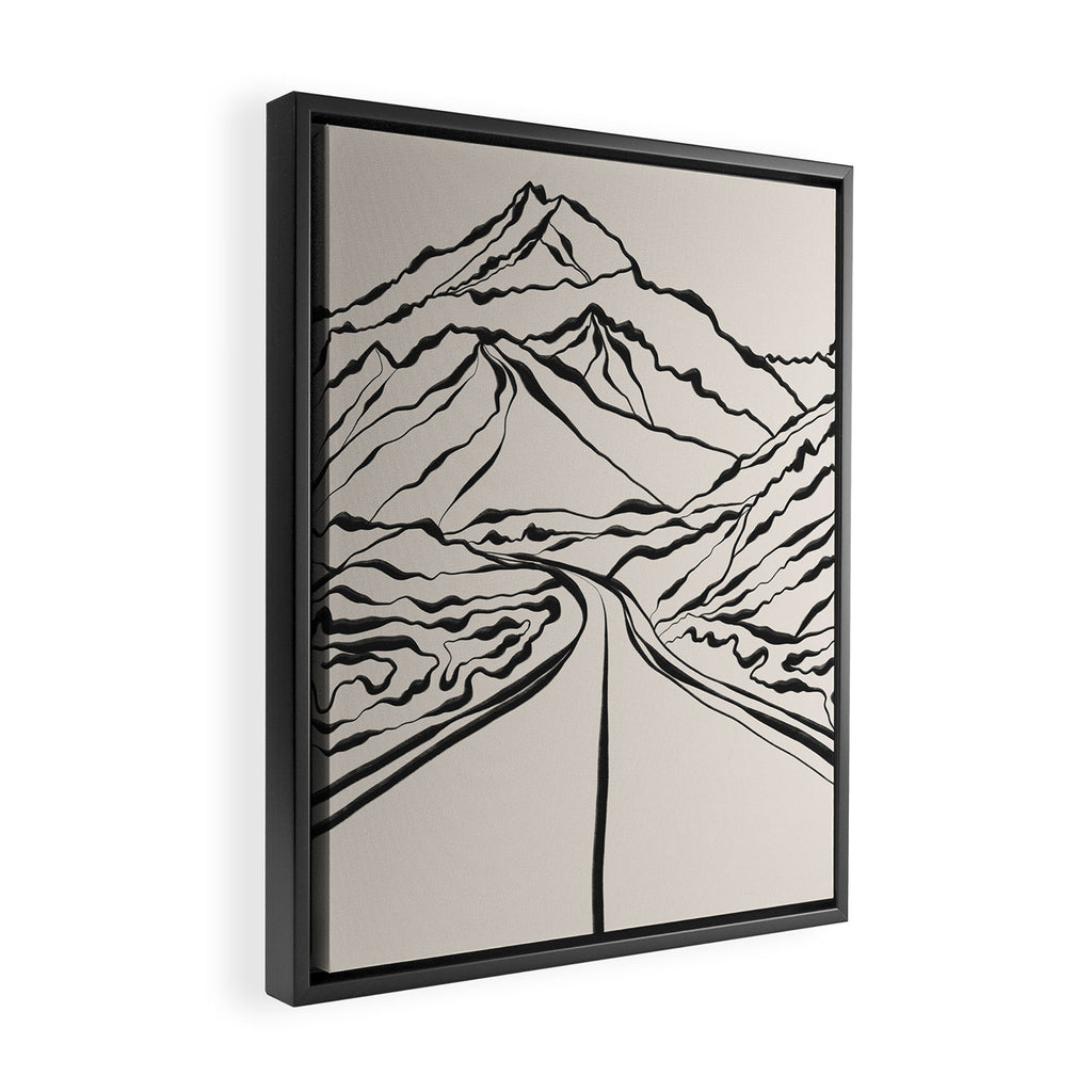 Mountains know the secret IV Framed Canvas Print Gallery Image 2