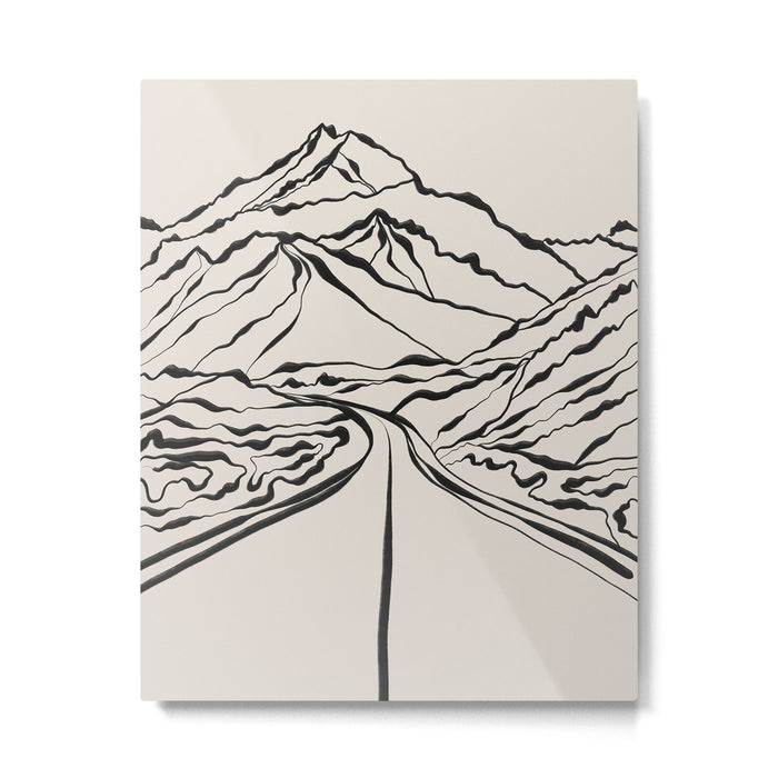 Mountains know the secret IV Metal Print Gallery Image 1