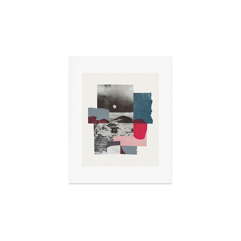 Mountains / Paper Collage Art Print Gallery Image 1