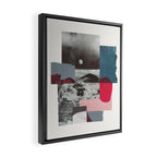 Mountains / Paper Collage Framed Canvas Print Gallery Image 2