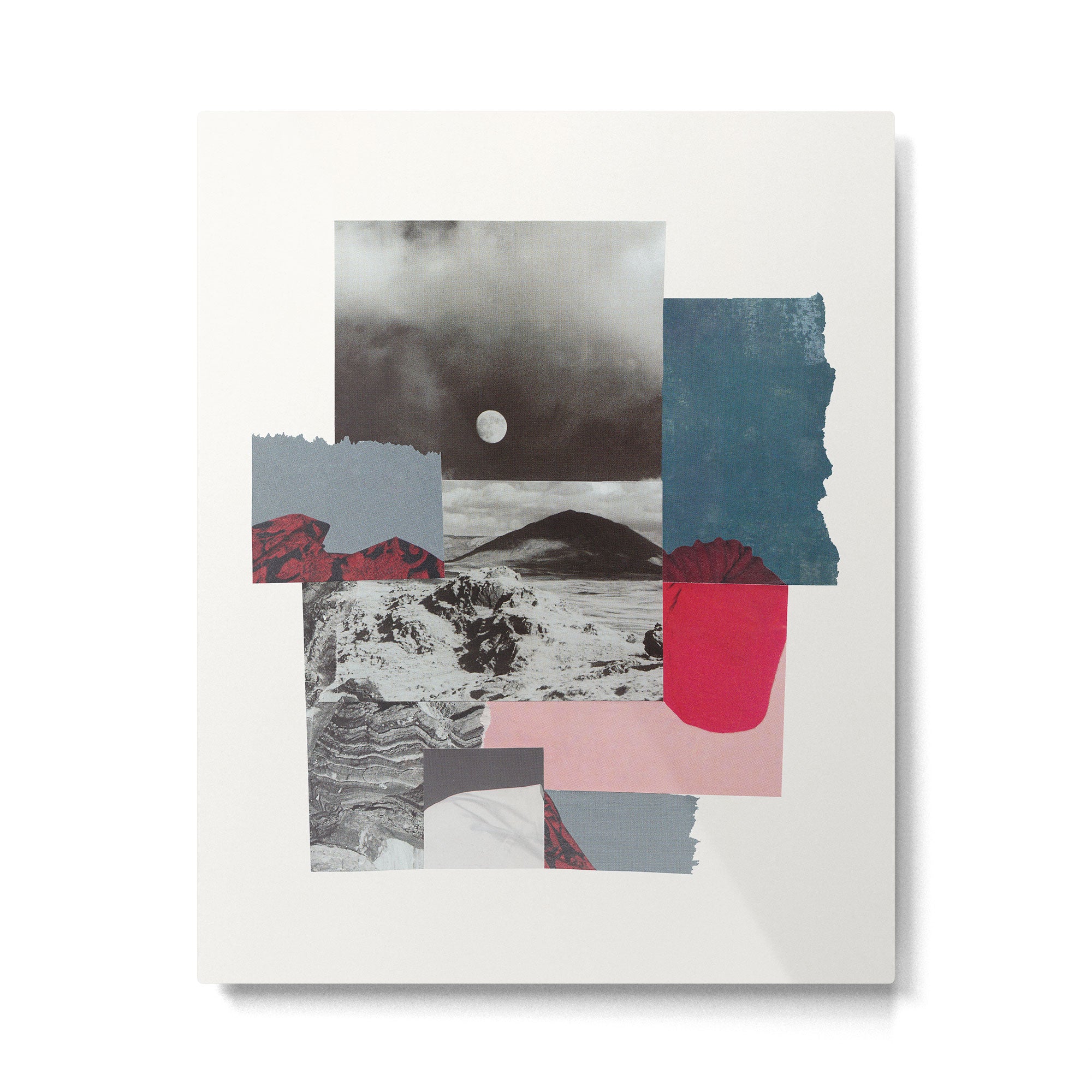 Mountains / Paper Collage Metal Print Gallery Image 4