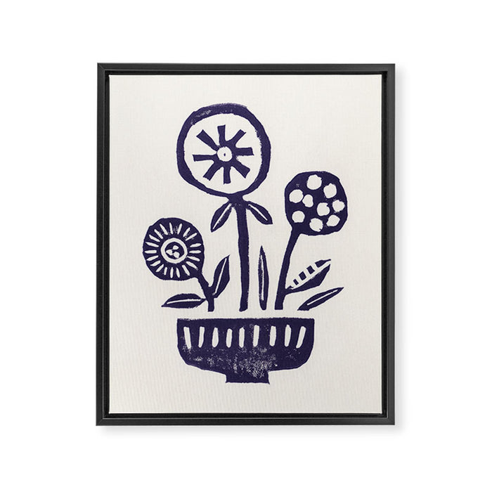 Native Flowers Framed Canvas Print Gallery Image 1