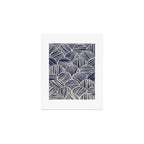 Navy Blue Striped Pattern #2 Art Print Gallery Image 1