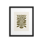 ne Hundred-Leaved Plant #22 / Lino Print Framed Art Print Gallery Image 5