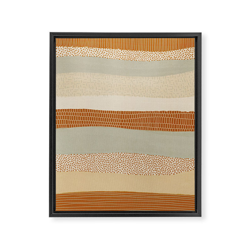 Neutral Abstract Pattern #5 Framed Canvas Print Gallery Image 8