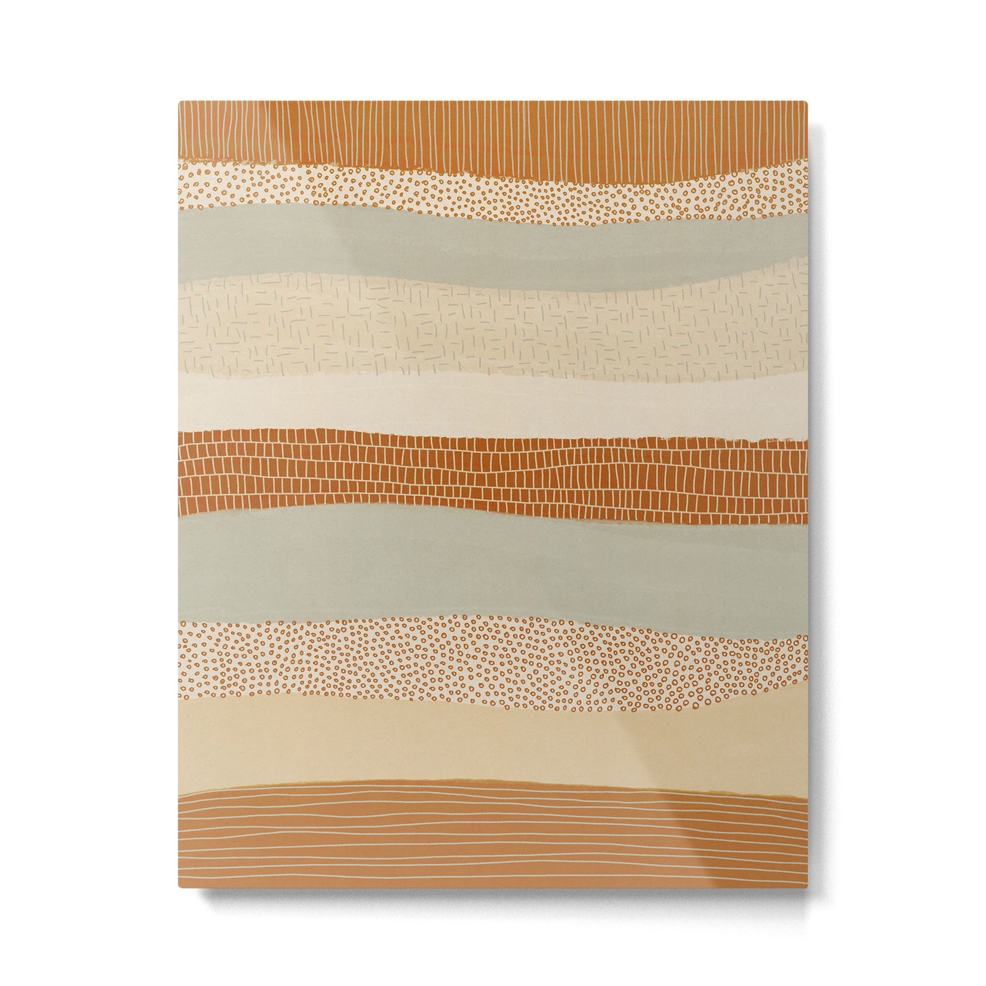 Neutral Abstract Pattern #5 Metal Print Gallery Image 6