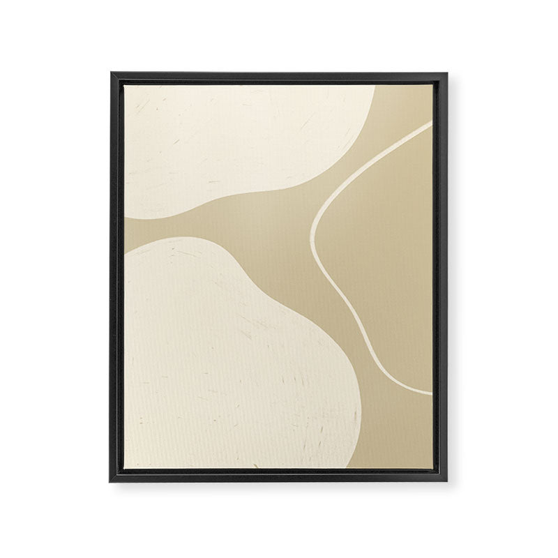 Neutral Shapes #1 Framed Canvas Print Gallery Image 6