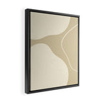 Neutral Shapes #1 Framed Canvas Print Gallery Image 2