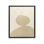 Neutral Shapes #2 Framed Canvas Print Gallery Image 6