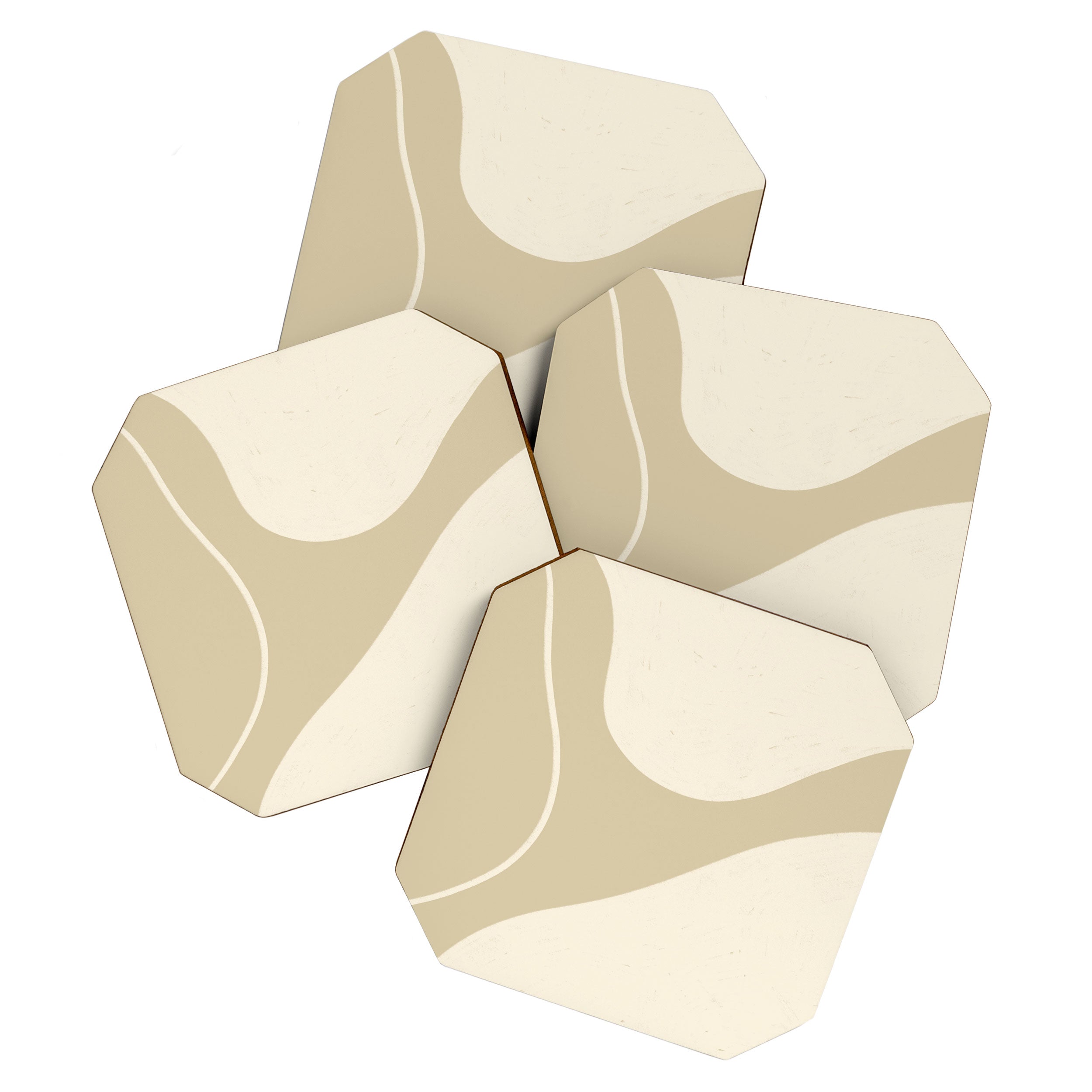 Neutral Shapes #3 Coaster Gallery Image 1